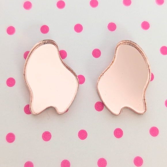 Mirror Drip Studs | Hypoallergenic - Picture 14 of 16